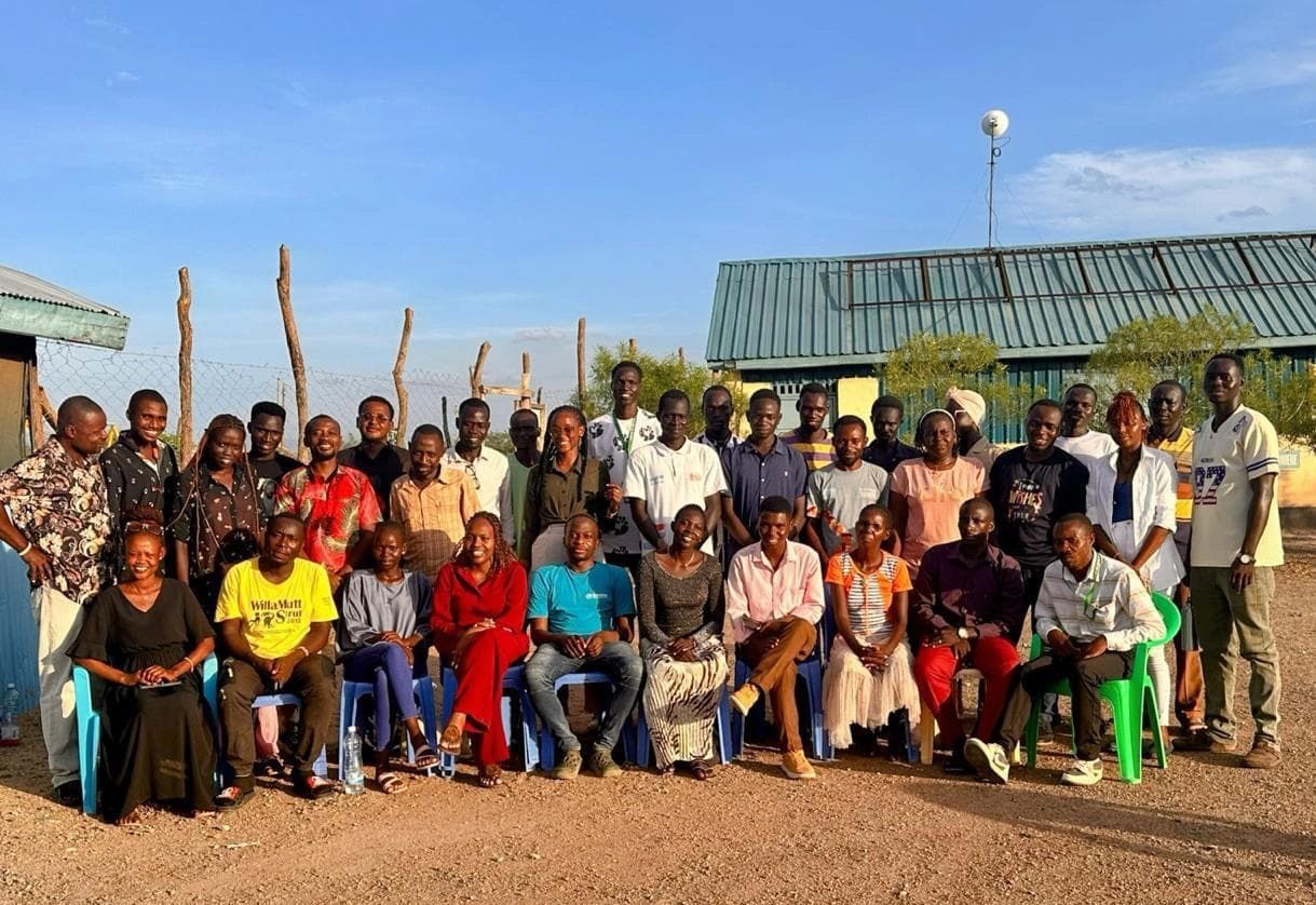 The dedicated KI4BL refugee-led community-based organization team at Kalobeyei
